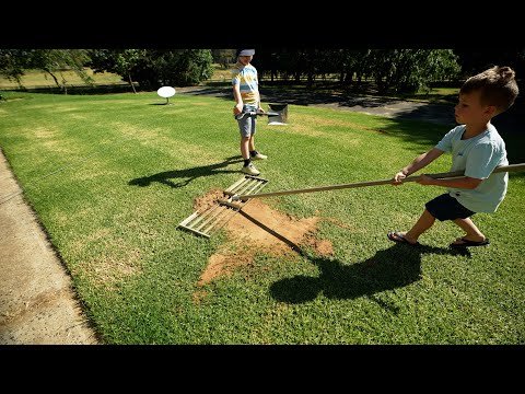 Topdressing With Sand is Easy!! // Property Progress