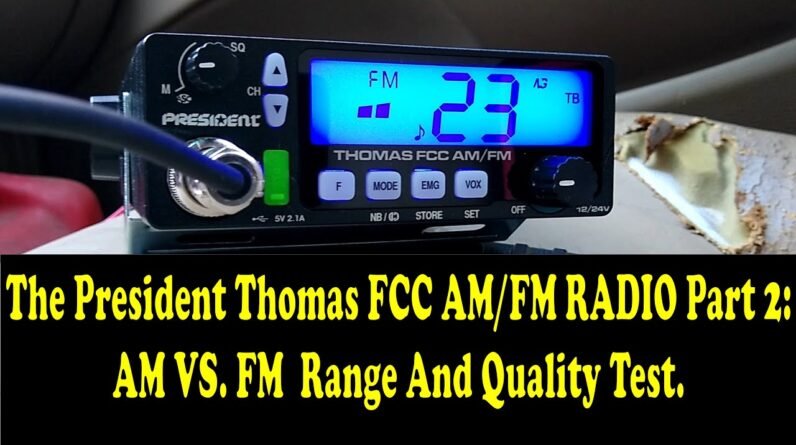 The President Thomas FCC AM/FM Range Test.  Surprising results on FM mode for sure!