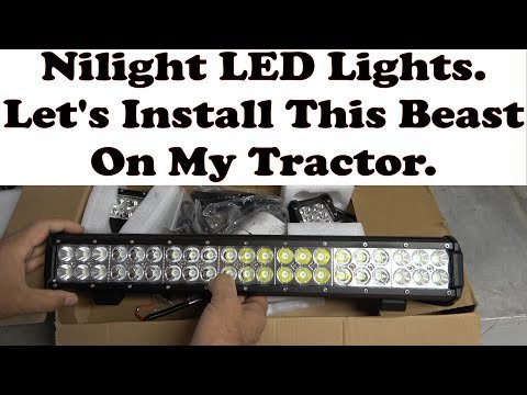 Nilight LED Light Bars A cool upgrade for the Kubota. You May Also Notice I've Lost 50 Pounds. Yes.