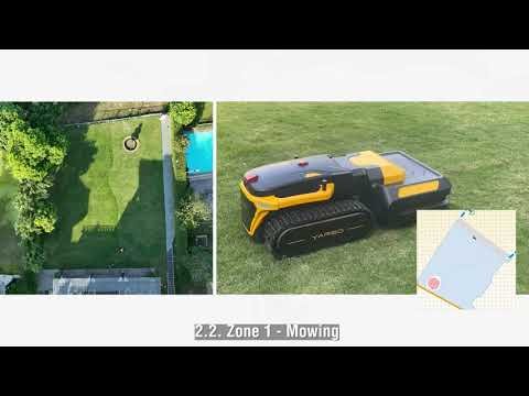Yarbo Lawn Mower M1 Mows the Front and Backyard with a No-go Zone