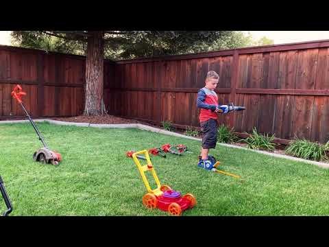 Yard Work, Power Tools, & Fun | A Video For Kids