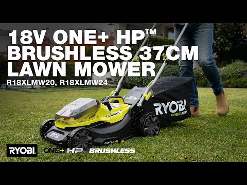 RYOBI 18V ONE+ HP™ Brushless 37cm Lawn Mower 4.0Ah Kit (R18XLMW24)