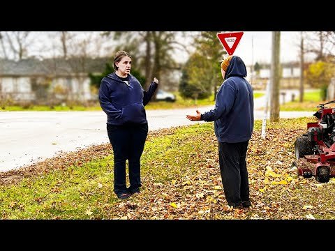 ANGRY Karen CONFRONTS Me while Mowing Elderly’s Yard..