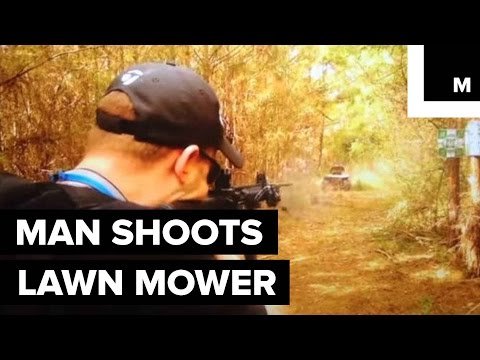 This Man Packed a Lawn Mower With Explosives, Shot It With a Rifle, Then Lost His Leg