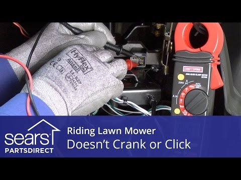 Riding Lawn Mower Doesn’t Crank or Click