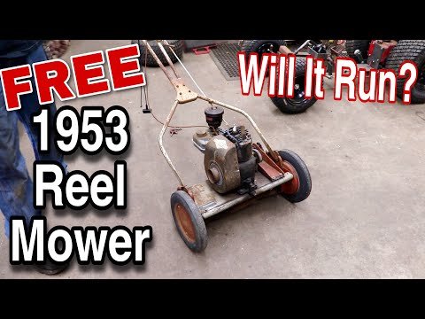 FREE 1953 Reel Mower Will It Run??