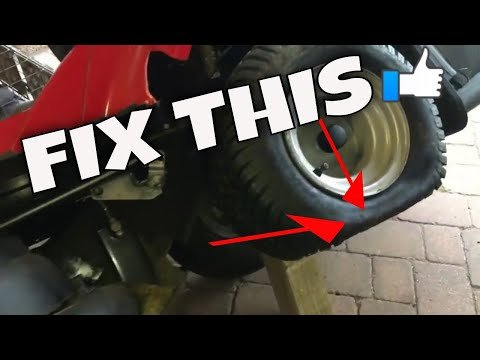 How To Repair a Punctured Lawn Tractor Tyre | Tubeless Tire Repair