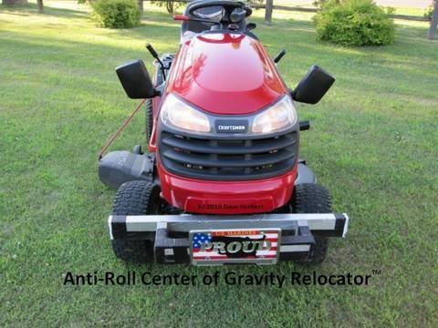 My 10 Lawn Tractor Modifications, including a Center of Gravity Re-Locator.