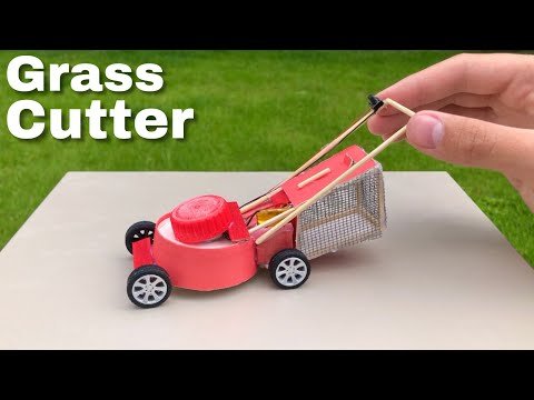 How to Make a Lawn Mower – DIY Realistic Miniature Grass Cutter