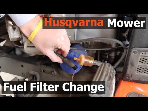 Husqvarna Riding Lawn Mower Fuel Filter Change – How to Replace the Fuel Filter on Your Lawn Tractor