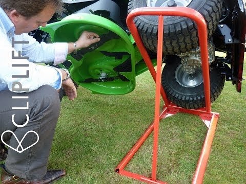 CLIPLIFT,hydraulic lawn mower tilt up to 300 kg (Garden Equipment – France -PATENTED)