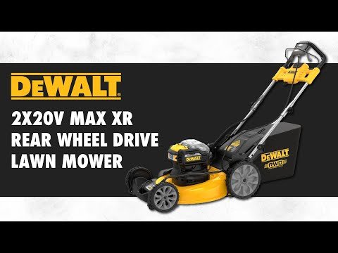 DEWALT 2x20V MAX XR 21 1/2″ Brushless Lawn Mower [Rear Wheel Drive- Self Propelled]