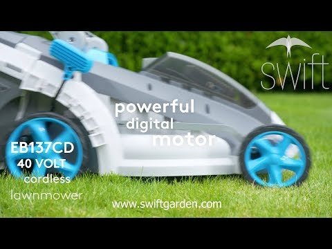 Swift EB137CD2 Wide 40v cordless battery electric lawn mower