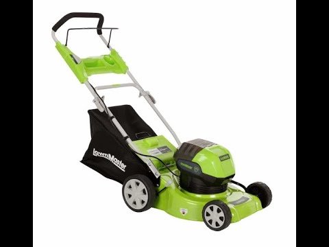 Lawnmaster 16 inch Deck Cordless Lawn Mower Kit 58 Volt, 4AH Battery