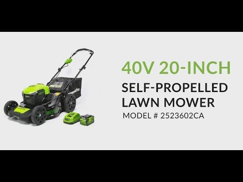 40V 20″ Self Propelled Lawn Mower – Model 2523602CA – How To Video