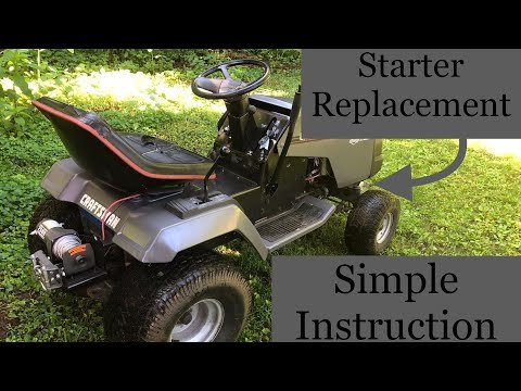 Lawn Tractor Won’t Start? Starter Replacement – Simple Instruction