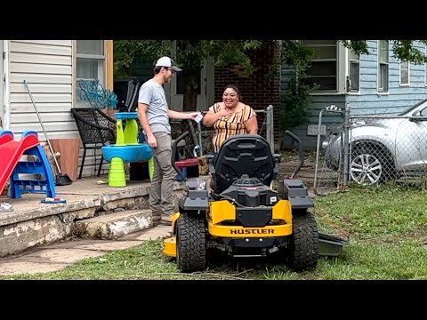She didn’t have a mower, SO I GAVE HER MINE!