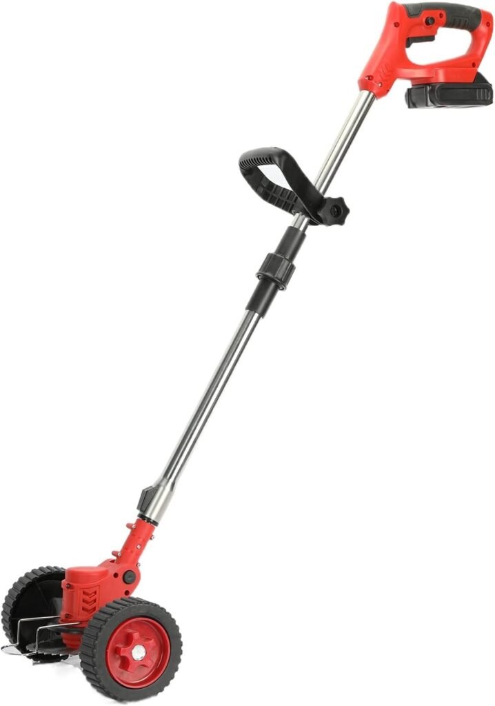 clinmday 24V 6000mAh Electric Lawn Mower,Rechargeable Telescopic Rod D-Shaped Handle,for Yards, Communities, Lawn Campus,Weed Lawn Eater Edger US Plug Red clinmday 24V 6000mAh Electric Lawn Mower,Rechargeable Telescopic Rod D-Shaped Handle,for Yards, Communities, Lawn Campus,Weed Lawn Eater Edger US Plug Red