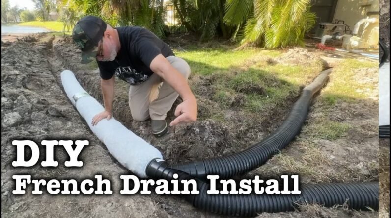 💦 How To Fix Drainage Problems In Your Yard - FRENCH DRAIN Installation - How To