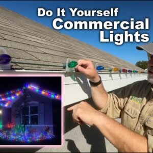 🎄 How To Hang Christmas Lights Like A Pro 🎄 Brightest C9 LED Lights - FULLY CUSTOM Do It Yourself